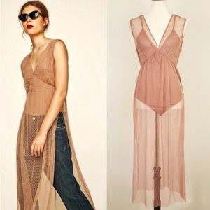 Zara sheer dress with built in bodysuit. NWT. Never worn
